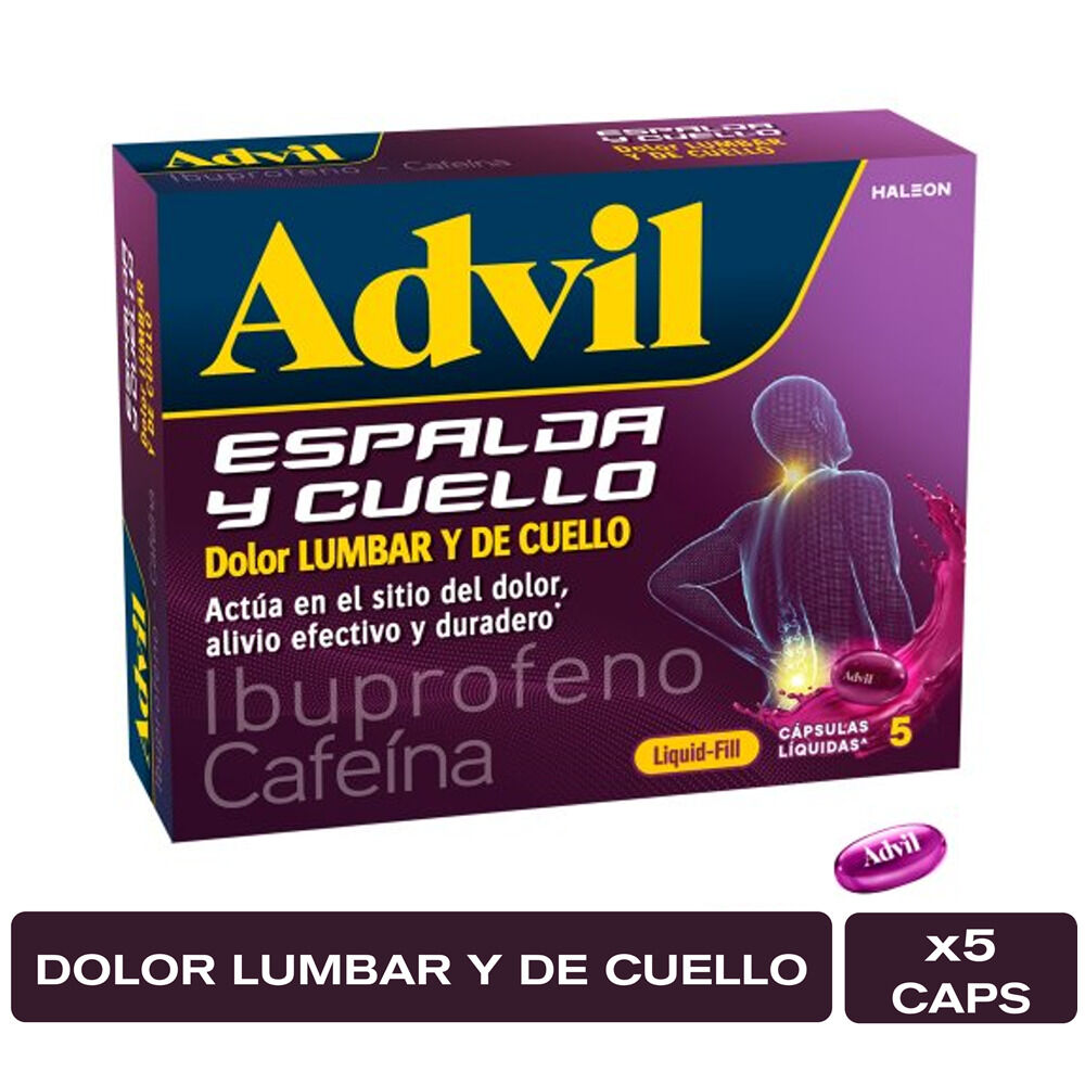 Advil Liquid Fill (65+400)Mg Capsula Blanda Caja 5